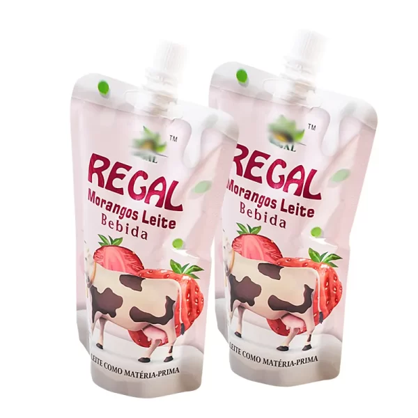 Customized beverage stand up spout bag (2)