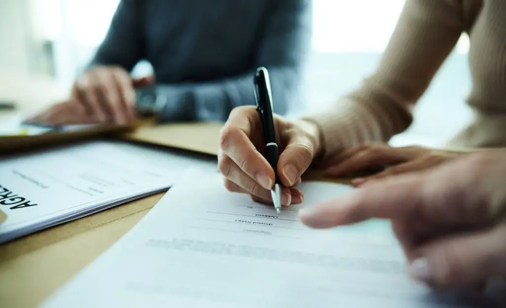 Sign a contract