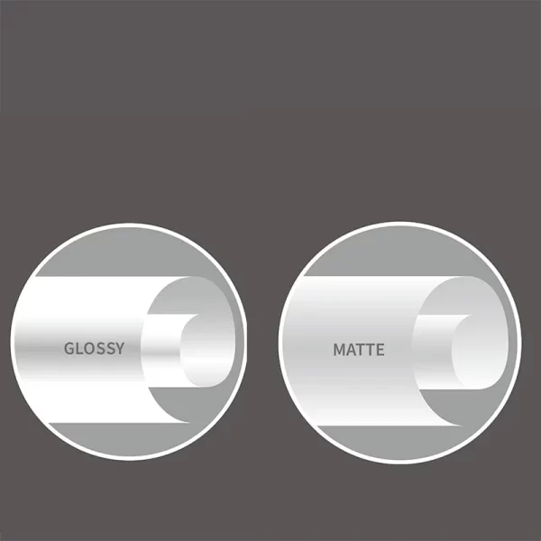surface finish matte vs. gloss