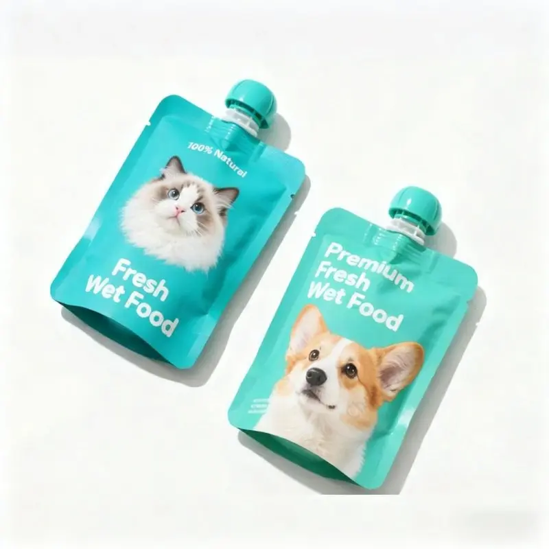 pet wet food spout pouch packaging