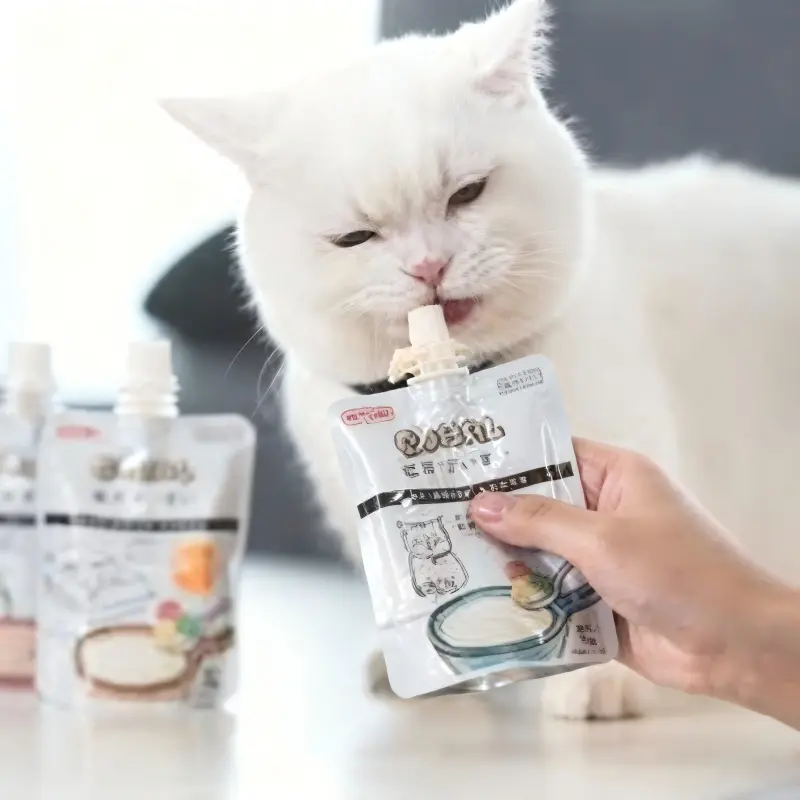 use the spout bag for pet feeding