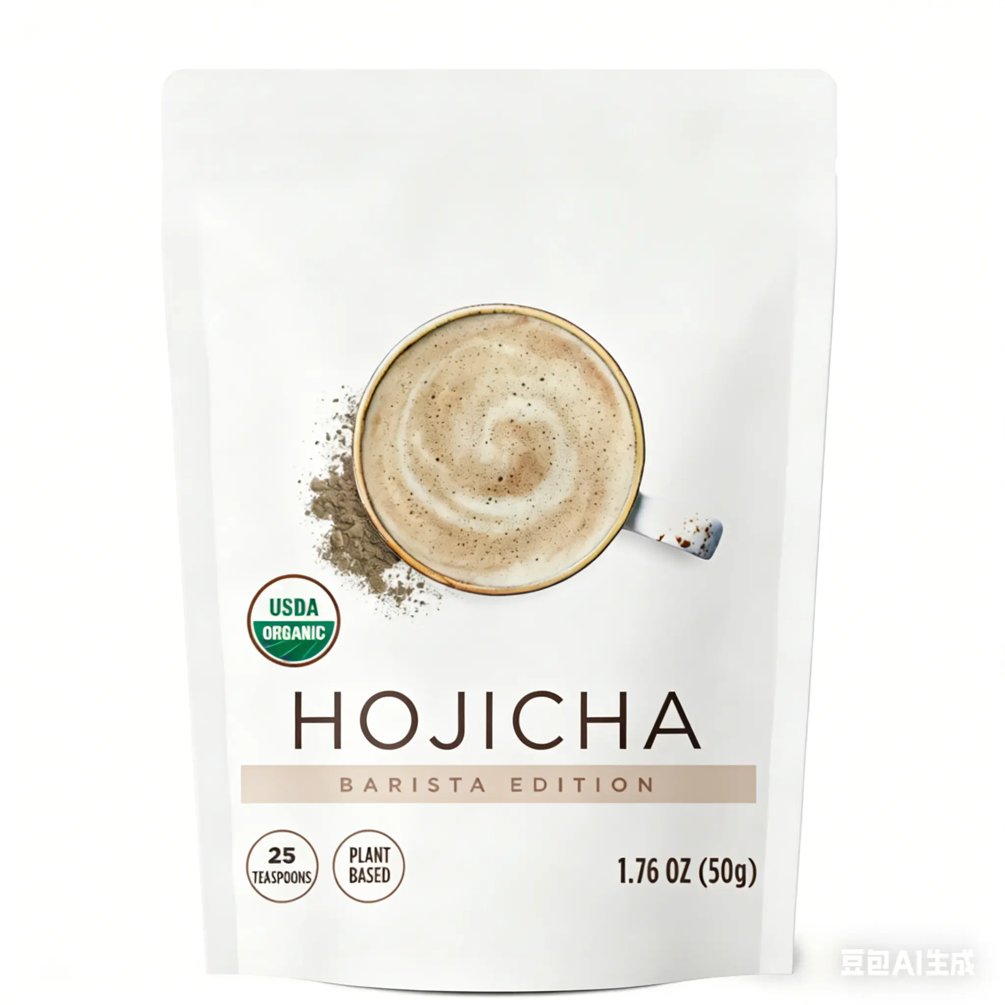 Custom Hojicha powder stand-up pouch (1)