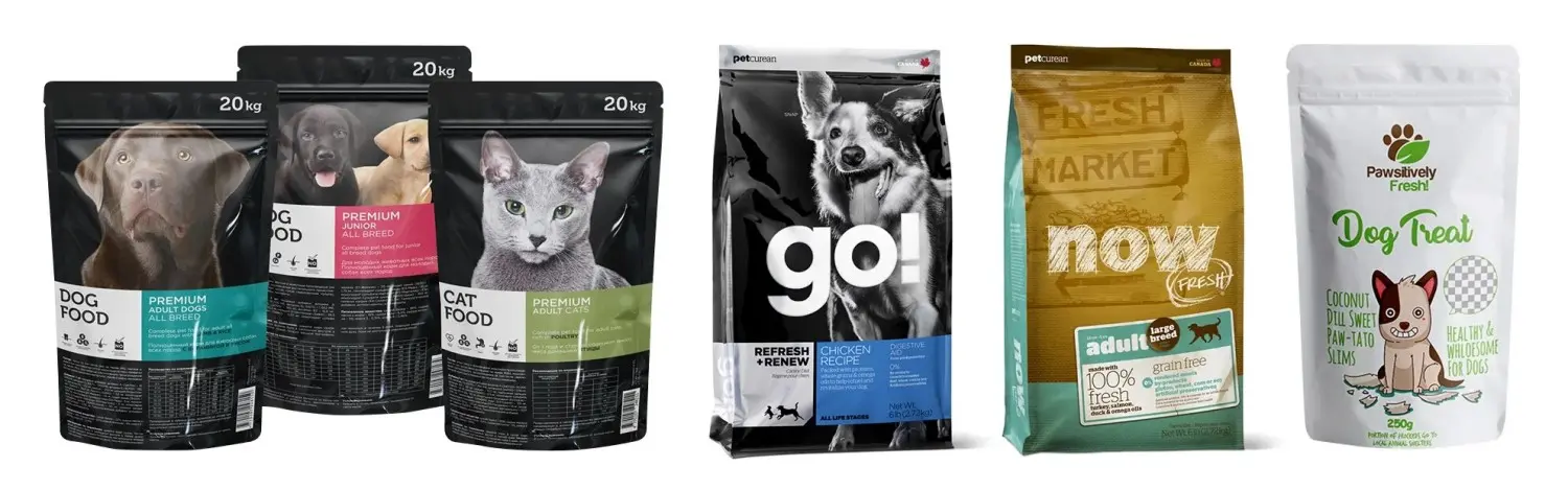 flexible packaging for pet food