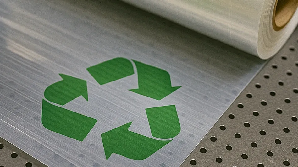 recyclable liquid pouch packaging material