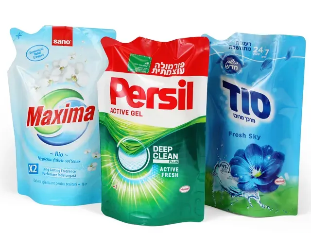 flexible packaging for household products