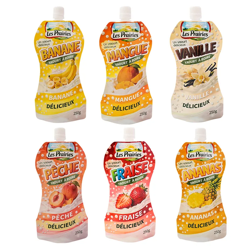 Envase tipo bolsa con boquilla para bebidas con sabor a fruta personalizado (1)