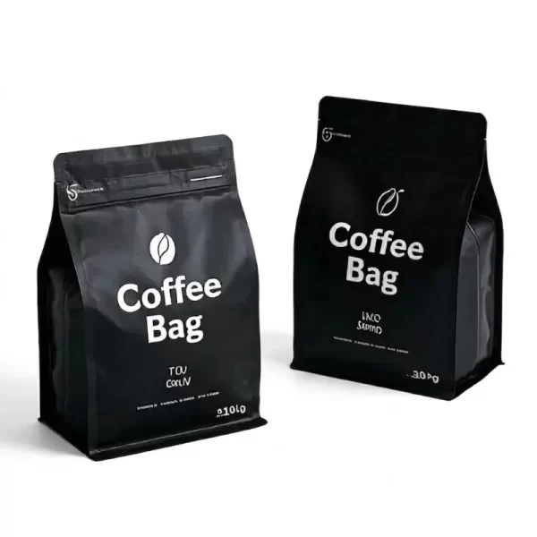 custom coffee flat-bottom pouch