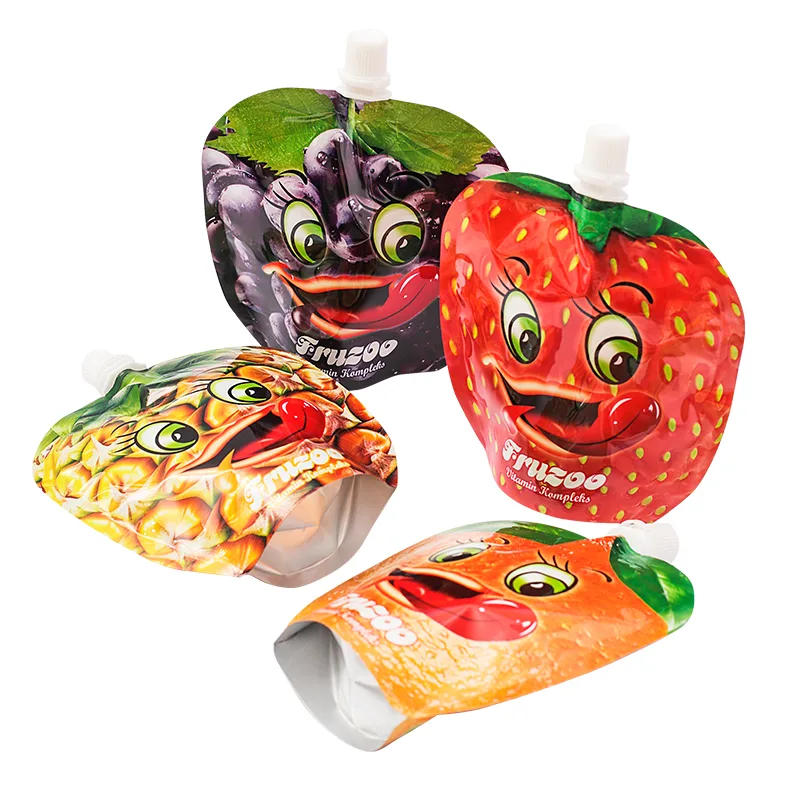 Envases tipo bolsa con boquilla con forma de fruta y diseño personalizado (6)