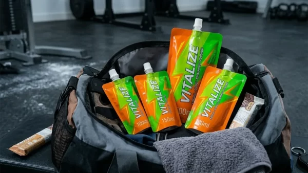 energy drinks spout pouches for gym