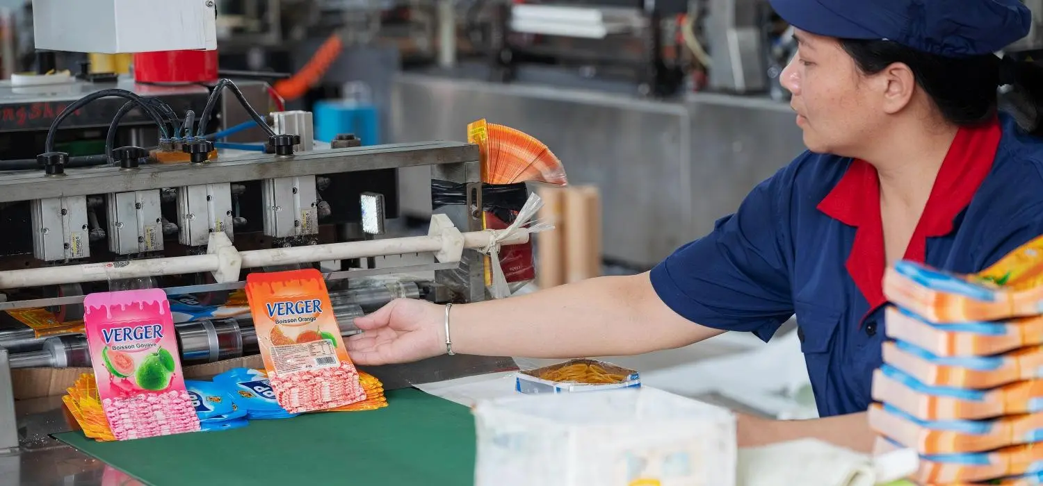 production of 3-side seal bags