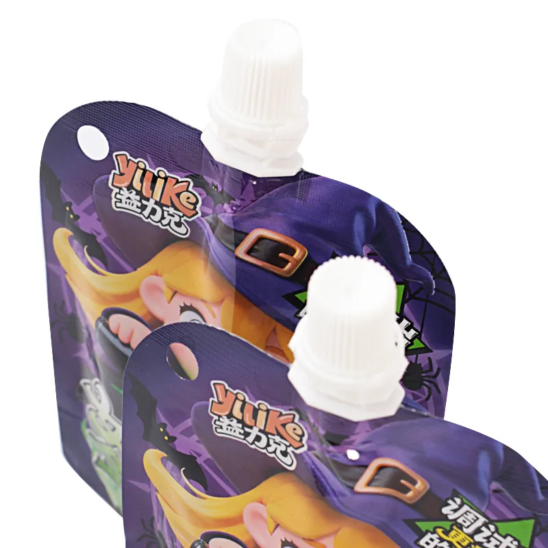 custom beverage spout pouch with hanging hole 6