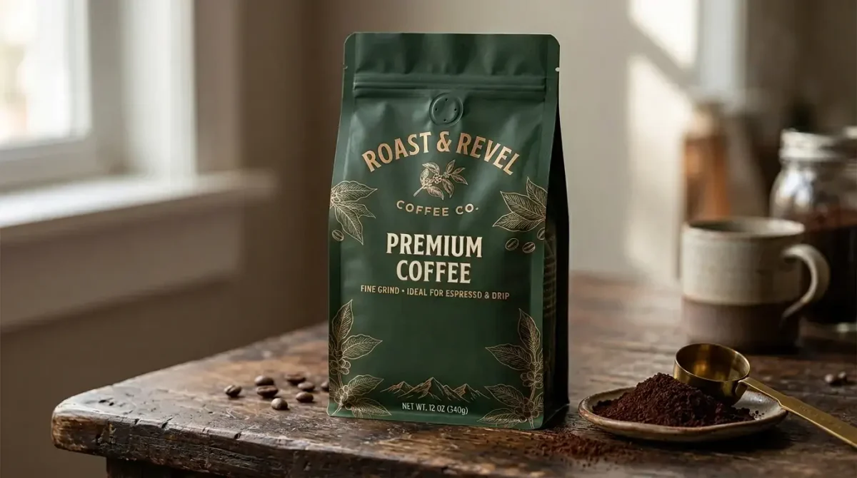 custom coffee powder packaging