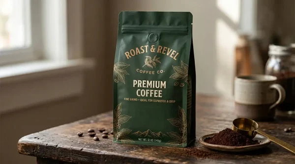 custom coffee powder packaging